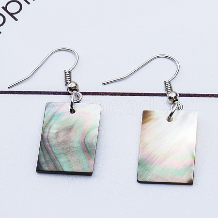 Natural Texture Shell Earrings IS3498-6-1