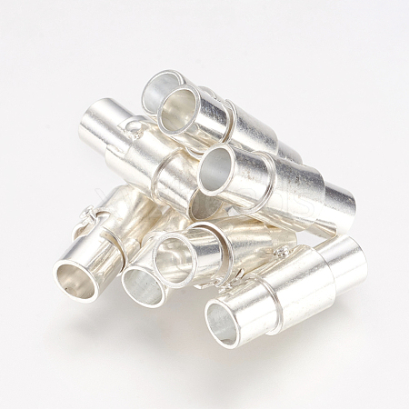 Brass Magnetic Screw Clasps X-MC078-S-1