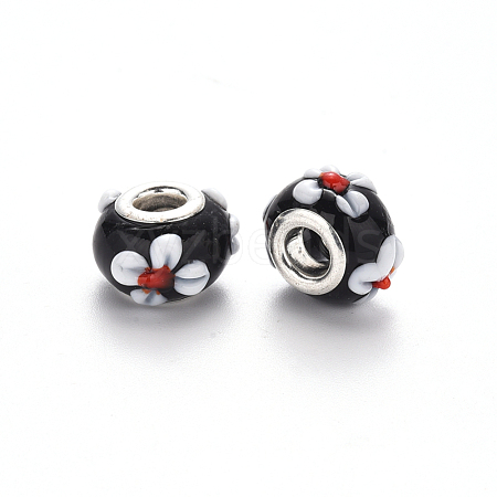 Handmade Lampwork European Beads LPDL-N001-040-B11-1