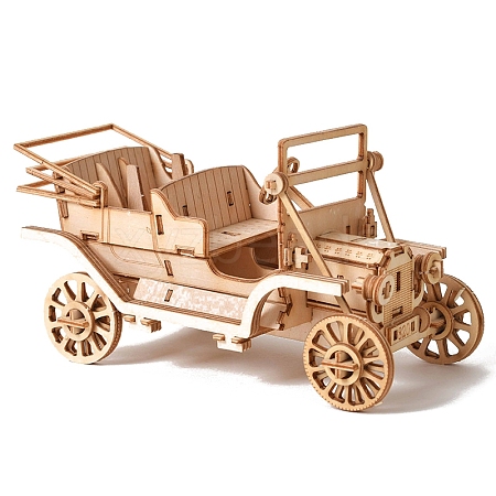 Classic Cars DIY Wooden Assembly Toys Kits for Boys and Girls PW-WGE799A-01-1