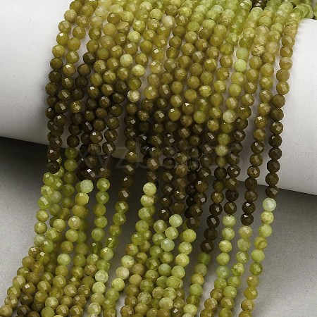 Gradient Color Natural Yellow Green Opal Beads Strands GG-CBA9722-A01-2mm-1