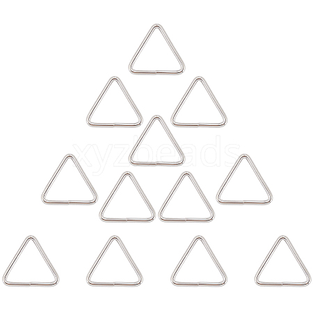 12Pcs Triangle Iron Linking Rings IFIN-CP0002-96P-1