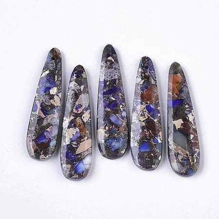 Synthetic Regalite/Imperial Jasper/Sea Sediment Jasper Pendants LS-G-S366-006B-1