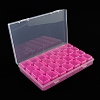 Transparent Plastic 28 Grids Bead Containers CON-PW0001-031B-1