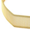 304 Stainless Steel Mesh Chain Choker Necklaces for Women NJEW-U012-03G-03-3