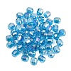 Electroplate Column Glass Beads EGLA-A043-02-AB13-1