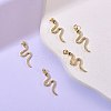 5Pcs Brass Cubic Zirconia Pendants ZIRC-SZ0003-02-4