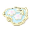 Alloy Enamel Pendants PALLOY-P294-04G-01-3