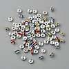 Brass Grade A Rhinestone Spacer Beads RSB034NF-1