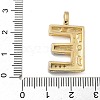 Brass Micro Pave Cubic Zirconia Pendants KK-B126-02G-E-3