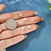 6Pcs 925 Sterling Silver Hollow Initial Beads STER-TA0001-53D-7