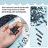 2000Pcs 4 Styles Glass Twisted Bugle Beads SEED-GO0001-09A-5