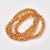 Electroplate Transparent Glass Beads Strands EGLA-A034-T6mm-T11-2