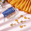 SUNNYCLUE 40Pcs 2 Style Alloy Enamel Honeycomb & Bees Pendant Decorations HJEW-SC0001-21-7