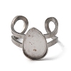 304 Stainless Steel Open Cuff Findings STAS-R123-02G-P-2