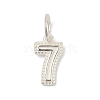 Number Series 925 Sterling Silver Charms STER-Q002-01H-1