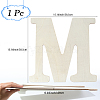 Letter Unfinished MDF Sheets WOOD-WH20012-008M-2