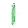 Electroplated Natural Quartz Pendants G-P315-B01-P-2