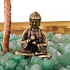 Natural Gemstone Chips with Brass Incense Burner Holder DJEW-G027-19RG-02-4