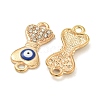 Alloy Blue Enamel Connector Charms ENAM-S003-02J-2