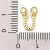 Initial Letter Brass with Cubic Zirconia Charms KK-Q814-26U-G-3