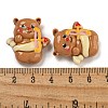 Bear Theme Opaque Resin Cabochons CRES-D040-01B-3