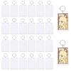 24 Bags Acrylic & Iron Photo Frame Keychains AJEW-GL0003-43-1