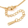 304 Stainless Steel Crystal Rhinestone Twisted Chain Bowknot Pendant Necklaces for Women NJEW-Z046-05G-3