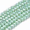 Electroplate Glass Beads Strands EGLA-A044-P3mm-B14-1