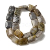 Natural Bamboo Leaf Agate Beads Strands G-NH0014-E01-01-4