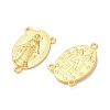 Holy Oval Carved Virgin Mary Tibetan Style Alloy Chandelier Component Links LS-TIBEP-LF0961YKG-G-FF-2