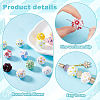 14Pcs 14 Styles Handmade Polymer Clay Beads CLAY-PH0002-09-4