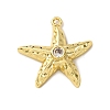 Brass Micro Pave Cubic Zirconia Pendants KK-C119-20B-G-1