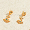 Ethnic Style Alloy Pave Cubic Zirconia Stud Dangle Earrings for Women DY5254-5