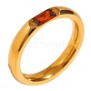 304 Stainless Steel Pave Cubic Zirconia Finger Rings FS-WG61B2A-02-1