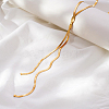 304 Stainless Steel Y-Shaped Snake Chain Lariat Necklaces for Women FZ8531-3