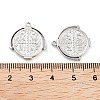 Non-Tarnish 304 Stainless Steel Pendants STAS-P364-10P-3