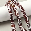 Rice Shape Tibetan Style dZi Beads Strands G-A269-A03-01-1
