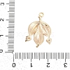 Brass Micro Pave Cubic Zirconia Pendants KK-Q026-21G-3