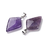 Natural Amethyst Pendants G-C110-03C-P-2