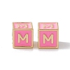Rack Plating Brass Enamel Beads KK-B060-04G-05M-2