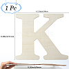 Letter Unfinished MDF Sheets WOOD-WH20012-008K-2