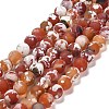 Natural Fire Crackle Agate Beads Strands G-B079-C03-03-1