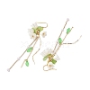 Flower Acrylic Dangle Earrings EJEW-JE05881-4