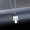 Stainless Steel Pendant Necklaces PW-WGF5F36-01-2