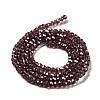 Electroplate Transparent Glass Beads Strands EGLA-A035-T3mm-A15-2