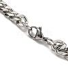 Non-Tarnish 201 Stainless Steel Curb Chain Necklaces for Men NJEW-Q336-08E-P-5