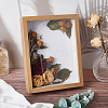 Wood with Paper Dried Flower Photo Frame AJEW-WH0314-109A-4