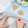 Acrylic Gauge Measuring Ruler Tool TOOL-WH0128-15-5