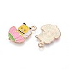 Alloy Enamel Pendants ENAM-T022-56E-2